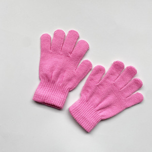 Guantes de estudiante de color sólido invierno a prueba de frío y cálido ciclismo de lana de visón 26 pares por juego ventas directas de fábrica y venta al por mayor - Product Image 4