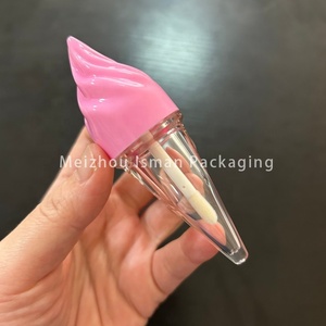 ISMAN Tubo de Brillo Labial de 5ml con Forma de Cono de Helado, Verde, <span class=keywords><strong>Rosa</strong></span>, Naranja, Envase Vacío, Venta al por Mayor, Maquillaje, Marca Privada, Personalizado - Product Image 5