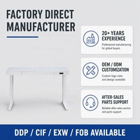 Bureau informatique ergonomique réglable en hauteur, électrique, avec surface métallique, écologique, durable, double moteur, pour usage domestique ou professionnel