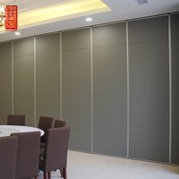 Hotel Office Exhibition Hall Conference Room Activity Partition Screen Folding Door Movable Partition Wall Wood Material