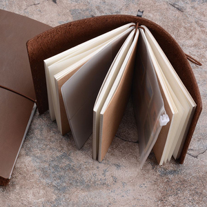 LABON Journal de voyage personnalisé fait main Journal de voyage en cuir rechargeable imprimé