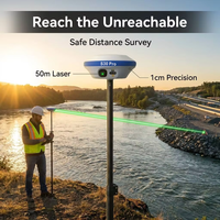 Versión Internacional Stonex S30 Pro, Receptor GPS GNSS con Láser Visual y Cámara Dual, RTK con Software Surpad y Google Maps GNSS RTK