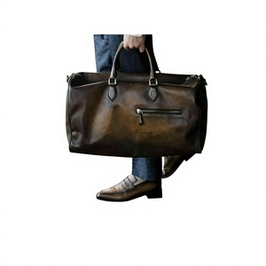Bolsa de Viaje de Cuero Genuino de Vaca/Búfalo Vintage de Primera Calidad, Ligera, Duradera, con Cierre y Diseño de Personajes, Unisex, Gran Venta - Product Image 6