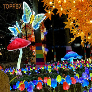 TOPREX динамические IP65 светодиодные летающие светящиеся насекомые огни Стрекоза пчела Уличные декоративные 3D бабочки для рождественских украшений - Product Image 4