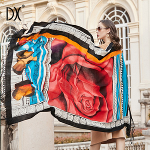 2023 surdimensionné luxe personnalisé mérinos Pure laine hiver <span class=keywords><strong>cachemire</strong></span> écharpe Pashmina châle câble en vrac <span class=keywords><strong>Plaid</strong></span> écharpes - Product Image 3