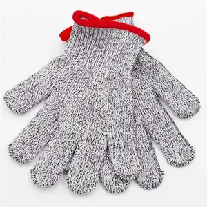 Cheap Anti Cut Gloves HPPE Cut Resistant Level 5 Meat Cutting Butcher Gloves