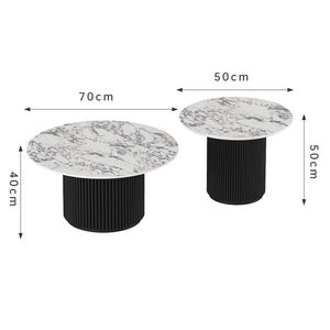 Tavolino minimalista <span class=keywords><strong>in</strong></span> <span class=keywords><strong>marmo</strong></span> bianco <span class=keywords><strong>rotondo</strong></span> <span class=keywords><strong>piano</strong></span> <span class=keywords><strong>in</strong></span> pietra durevole e ultimo nuovo Design di Base pezzo di accento Premium elegante Design <span class=keywords><strong>in</strong></span> <span class=keywords><strong>marmo</strong></span> - Product Image 6