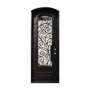 Portes <span class=keywords><strong>de</strong></span> sécurité extérieures en gros directement <span class=keywords><strong>de</strong></span> l'usine, portes battantes résidentielles, villa, appartement, <span class=keywords><strong>entrée</strong></span>, fer forgé, porte simple, moderne - Product Image 3