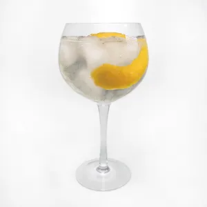 Barware Large Gin Long Stem Copa Española Base de color sólido Picnic Gin Tonic Gafas con forma de globo