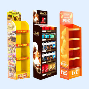 Promosyon İçin Özel Perakende Mağazası 3 Katlı Çevre Dostu Karton Standlar Serbest Ayaklı Yer Standı - Product Image 4