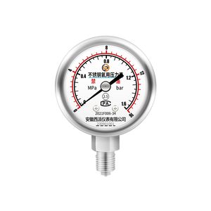 เครื่องวัดความดันออกซิเจนสแตนเลสสตีล Y100BF 1.6MPa เครื่องวัดความดันออกซิเจนที่มีความบริสุทธิ์สูงทนทาน - Product Image 1