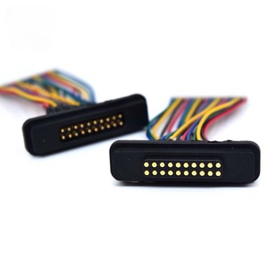 Câble de terminaux de charge magnétique pour équipement médical, contact en laiton 20 broches, prise aveugle à aspiration magnétique 2A, boîtier en nylon IP65 - Product Image 2