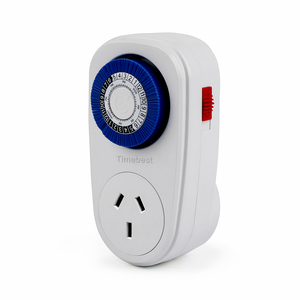 Timer Meccanico Analogico <span class=keywords><strong>Plug</strong></span>-<span class=keywords><strong>in</strong></span> 24 Ore per Impieghi Gravosi, Non Schermato, con Spina Elettrica 10A - Product Image 1