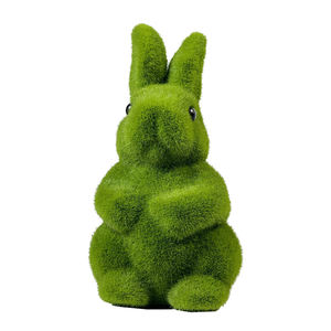 Özel Logo ev ofis dekor el yapımı çim saha suni çim paskalya tavşanı <span class=keywords><strong>Moss</strong></span> tavşan - Product Image 4