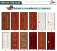 Nouveau design de panneau polonais imperméable de fantaisie pour chambre à coucher couleurs de peinture bois massif intérieur de la maison porte en dalle