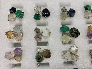 Оптовая продажа, высокое качество, натуральные целебные кристаллические кольца, смешанные необработанные каменные кольца для подарка - Product Image 3