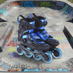 Selezione di shemore Slalom in fibra di carbonio <span class=keywords><strong>pattini</strong></span> a rotelle regolabili in linea Freestyle per bambini ragazzi ragazze - Product Image 1