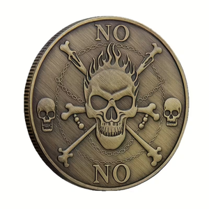 Pièce de monnaie jeton en métal doré antique, rétro, pour collection (Oui ou Non), personnalisée, porte-bonheur, pour prise de <span class=keywords><strong>d</strong></span>écision - Product Image 2