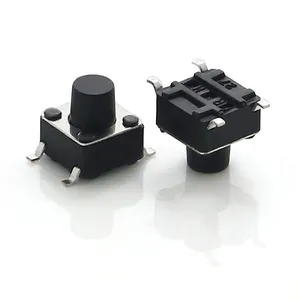 Interruptores táctiles Micro ángulo recto interruptor de botón táctil momentáneo 1NO 12V DC SMD para dispositivos móviles electrónicos 50ma