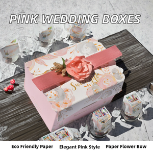 Cajas de Regalo Rosadas Exquisitas para Alimentos, de Cartón Reciclado, Diseño de Azúcar, Envío Inmediato, Venta al Por Mayor de Fabricantes Chinos CSMD - Product Image 2