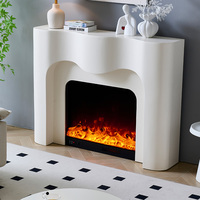 Cheminée électrique décorative LED intégrée LUXUAN 220V, multicolore, avec télécommande et thermostat réglable