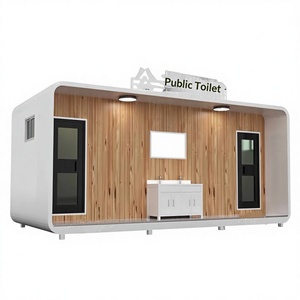 Baño Móvil Metálico Ecológico Tipo Cabaña Apple para Parques, Áreas Escénicas, Calles, Baños Públicos y Duchas - Product Image 2