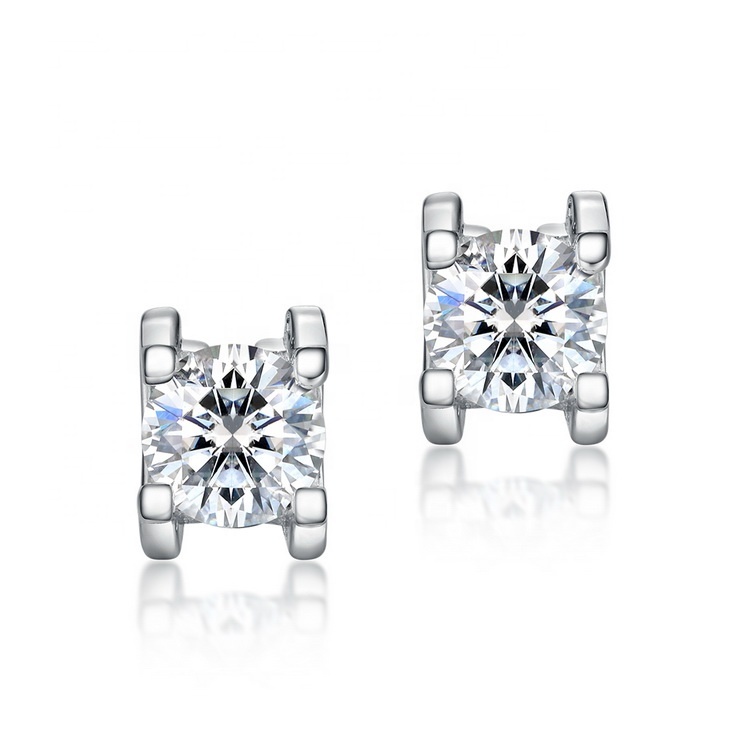 S925 Sterling Silver Round Brilliant Cut