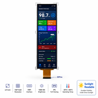 Modul LCD TFT Bar TMK 6.9" Kecerahan Tinggi 720*1440 IPS MIPI 1000Nits Terbaca di Bawah Sinar Matahari Tertanam Sudut Pandang Luas -30C~85C