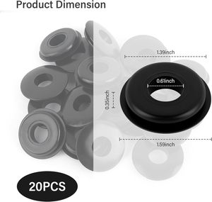 Garniture en caoutchouc EPDM NBR silicone noir personnalisée, résistante à la chaleur et étanche pour câbles - Product Image 5