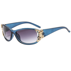 Lunettes de soleil papillon pour femmes, monture noire en PC, protection UV400, lunettes de soleil tendance - Product Image 4
