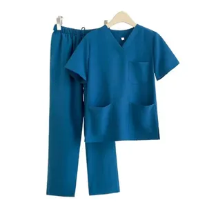 Uniforme Médico Quirúrgico Elástico de Secado Rápido para Hombre y Mujer, Uniforme de Trabajo de Alta Gama para Personal Médico de Verano - Product Image 3