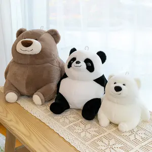 Оптовая продажа, качественные плюшевые игрушки с изображением белого медведя, панды, коричневые плюшевые мишки, мягкая игрушка