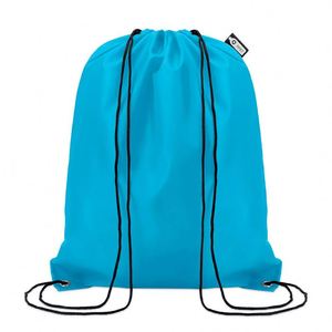 Bolsa con Cordón Clásica Impermeable con Logotipo Personalizado Promocional, 190T RPET, Cuerdas de PP, Ecológica, Hecha con Botellas de Plástico Recicladas - Product Image 4