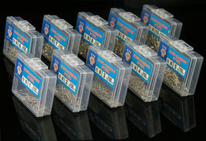 Hameçon de pêche 100 pièces/boîte hameçon en acier à haute teneur en carbone avec un clou pour la pêche sauvage et la pêche en mer <span class=keywords><strong>dorade</strong></span> - Product Image 6