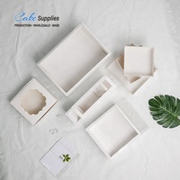Boîtes à macarons en carton blanc personnalisées, ensemble de boîtes à biscuits en forme de dessin animé pour macarons