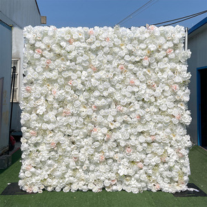 Panneau mural de fleurs artificielles pour la décoration de mariage et de fête, designs personnalisés en gros - Product Image 6