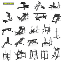 Equipo Completo de Entrenamiento de Fuerza y Pesas Libres para Centros de Fitness Profesionales, Gimnasios Comerciales y Uso en Clubes