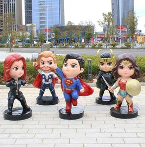 รูปปั้นตัวการ์ตูนมาร์เวลไอรอนแมนของตกแต่งสนามเด็กเล่นในร่มแอคชั่นฮีโร่ภาพยนตร์โรงละครบาร์นักรบหญิง - Product Image 6