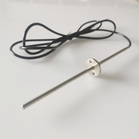Sensor de Temperatura con Brida Redonda de Longitud Personalizada, PT1000 RTD, Acero Inoxidable, para Sistema de Bomba de Calor