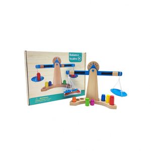 Kit Educativi <span class=keywords><strong>Elsa</strong></span>'s Stem Toys, Giochi Scientifici per Bambini in Età Prescolare, Gioco di Pesatura con Bilancia in Legno - Product Image 1