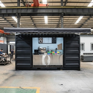 Quiosco de Comida en Contenedor Prefabricado de 15 pies, Cafetería, Solución Llave en Mano con Equipamiento Completo, OEM, Uso <span class=keywords><strong>Comercial</strong></span> en Exteriores - Product Image 4