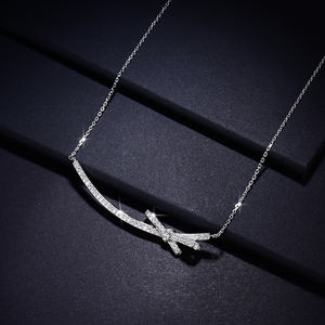 Pendentif souriant en pyroxène argent pur, collier de bijouterie de boutique tendance, collier en moissanite - Product Image 2