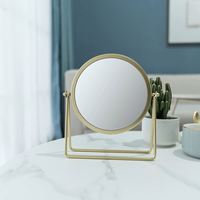 Miroir de Coiffeuse Ovale Argenté Personnalisé de Haute Qualité Tendance 2025 – Décoration Moderne pour la Maison, Présentoir de Bureau, Meuble de Salle de Bain