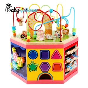 2023 phổ biến nhất đa chức năng bằng gỗ hoạt động Cube <span class=keywords><strong>Bead</strong></span> Mê Cung đồ chơi cho trẻ em z11282b - Product Image 1