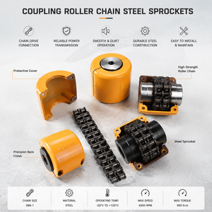 Un fabricant professionnel chinois fournit des accouplements d'arbre à chaîne flexibles en acier OEM pour l'industrie de la construction. - Product Image 3
