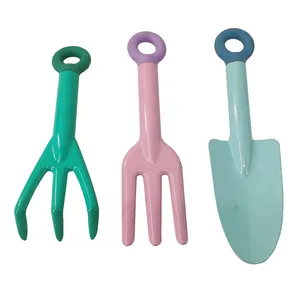 Vertak 3pcs rake & fork & trowel garden sets tools A3 steel children's garden tool set