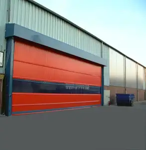 TOMA Industry Fast Door Hochgeschwindigkeits-Falt-PVC-Kanten-Sicherheits-Eingangstür für Werkstatt-Arbeits lift tür für Fabrik