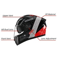 Nouveaux Produits Casques Moto Intégraux de Protection pp Mode Casques de Moto Anti-Choc Protection Tête Casque Moto Usine