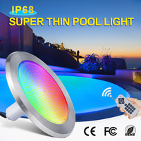 Lumière LED subaquatique pour piscine Huaxia Fiberglass Vinyl Pool 1,5 pouce 24W 316 acier inoxydable RGBW IP68