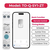 Interruptor de Circuito MCB TUYA Zigbee3.0 1P+N 63A para Riel DIN, Automatización del Hogar Inteligente, Control Remoto Inalámbrico, CE/CB/FCC Chayo